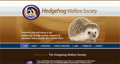 Desktop Screenshot of hedgehogwelfare.org